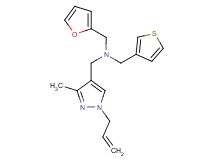 1-(1-allyl-3-methyl-1H-pyrazol-4-yl)-N-(2-furylmethyl)-N-(3-thienylmethyl)methanamine