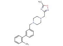 1-[(2'-methylbiphenyl-3-yl)methyl]-4-[(5-methyl-1,2,4-oxadiazol-3-yl)methyl]piperazine