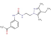 N-(3-acetylphenyl)-N'-[2-(4-ethyl-3,5-dimethyl-1H-pyrazol-1-yl)ethyl]urea