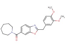 6-(1-azepanylcarbonyl)-2-(3,4-dimethoxybenzyl)-1,3-benzoxazole
