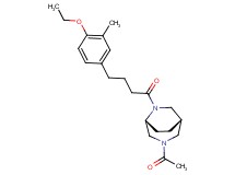 (1S*,5R*)-3-acetyl-6-[4-(4-ethoxy-3-methylphenyl)butanoyl]-3,6-diazabicyclo[3.2.2]nonane