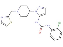 N-(2-chlorophenyl)-N'-{1-[1-(1,3-thiazol-2-ylmethyl)-4-piperidinyl]-1H-pyrazol-5-yl}urea