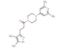 1-[3-(4,5-dimethyl-1H-pyrazol-3-yl)propanoyl]-4-(2,6-dimethyl-4-pyridinyl)piperazine