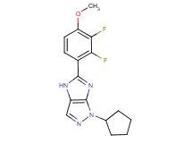 1-cyclopentyl-5-(2,3-difluoro-4-methoxyphenyl)-1,4-dihydroimidazo[4,5-c]pyrazole