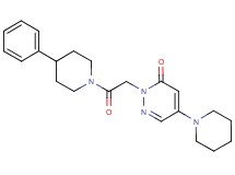 2-[2-oxo-2-(4-phenylpiperidin-1-yl)ethyl]-5-piperidin-1-ylpyridazin-3(2H)-one