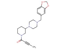 1-(1,3-benzodioxol-5-ylmethyl)-4-[1-(2-butynoyl)-3-piperidinyl]piperazine