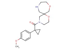 4-{[1-(4-methoxyphenyl)cyclopropyl]carbonyl}-1,8-dioxa-4,11-diazaspiro[5.6]dodecane