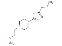 1-(2-methoxyethyl)-4-(5-propyl-1,3,4-oxadiazol-2-yl)piperazine