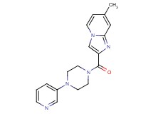 7-methyl-2-{[4-(3-pyridinyl)-1-piperazinyl]carbonyl}imidazo[1,2-a]pyridine bis(trifluoroacetate)