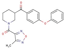{1-[(4-methyl-1,2,5-oxadiazol-3-yl)carbonyl]-3-piperidinyl}(4-phenoxyphenyl)methanone