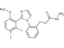 3-{2-[2-(2,3-difluoro-6-methoxyphenyl)-1H-imidazol-1-yl]phenyl}-N-methylpropanamide