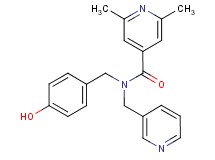 N-(4-hydroxybenzyl)-2,6-dimethyl-N-(pyridin-3-ylmethyl)isonicotinamide