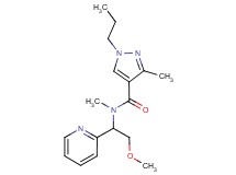 N-[2-methoxy-1-(2-pyridinyl)ethyl]-N,3-dimethyl-1-propyl-1H-pyrazole-4-carboxamide