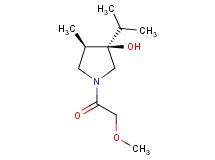 (3R*,4R*)-3-isopropyl-1-(methoxyacetyl)-4-methyl-3-pyrrolidinol