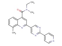N-ethyl-N,8-dimethyl-2-(2-pyridin-4-ylpyrimidin-5-yl)quinoline-4-carboxamide