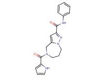 N-phenyl-5-(1H-pyrrol-2-ylcarbonyl)-5,6,7,8-tetrahydro-4H-pyrazolo[1,5-a][1,4]diazepine-2-carboxamide