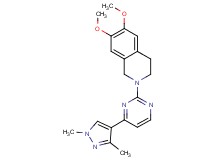 2-[4-(1,3-dimethyl-1H-pyrazol-4-yl)-2-pyrimidinyl]-6,7-dimethoxy-1,2,3,4-tetrahydroisoquinoline