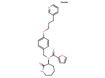 N-[(3S)-2-oxo-3-azepanyl]-N-{4-[3-(3-pyridinyl)propoxy]benzyl}-2-furamide
