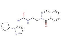 N-(1-cyclopentyl-1H-pyrazol-5-yl)-N'-[2-(1-oxophthalazin-2(1H)-yl)ethyl]urea