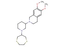 2-[1-(1,4-dithiepan-6-yl)-3-piperidinyl]-6,7-dimethoxy-1,2,3,4-tetrahydroisoquinoline