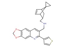 (spiro[bicyclo[2.2.1]heptane-7,1'-cyclopropane]-5-en-2-ylmethyl){[6-(3-thienyl)[1,3]dioxolo[4,5-g]quinolin-7-yl]methyl}amine