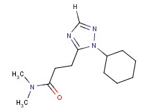 3-(1-cyclohexyl-1H-1,2,4-triazol-5-yl)-N,N-dimethylpropanamide