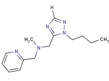1-(1-butyl-1H-1,2,4-triazol-5-yl)-N-methyl-N-(pyridin-2-ylmethyl)methanamine