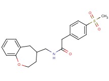2-[4-(methylsulfonyl)phenyl]-N-(2,3,4,5-tetrahydro-1-benzoxepin-4-ylmethyl)acetamide