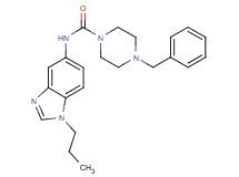 4-benzyl-N-(1-propyl-1H-benzimidazol-5-yl)piperazine-1-carboxamide