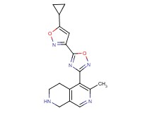 5-[5-(5-cyclopropyl-3-isoxazolyl)-1,2,4-oxadiazol-3-yl]-6-methyl-1,2,3,4-tetrahydro-2,7-naphthyridine hydrochloride