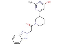 6-[1-(2H-1,2,3-benzotriazol-2-ylacetyl)-3-piperidinyl]-2-methyl-4-pyrimidinol