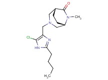 (1R*,5S*)-3-[(2-butyl-5-chloro-1H-imidazol-4-yl)methyl]-6-methyl-3,6-diazabicyclo[3.2.2]nonan-7-one