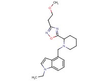 1-ethyl-4-({2-[3-(2-methoxyethyl)-1,2,4-oxadiazol-5-yl]piperidin-1-yl}methyl)-1H-indole