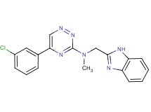 N-(1H-benzimidazol-2-ylmethyl)-5-(3-chlorophenyl)-N-methyl-1,2,4-triazin-3-amine
