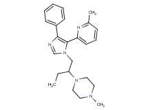 1-methyl-4-(1-{[5-(6-methylpyridin-2-yl)-4-phenyl-1H-imidazol-1-yl]methyl}propyl)piperazine