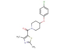 4-(4-chlorophenoxy)-1-[(2,4-dimethyl-1,3-thiazol-5-yl)carbonyl]piperidine