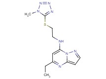 5-ethyl-N-{2-[(1-methyl-1H-tetrazol-5-yl)thio]ethyl}pyrazolo[1,5-a]pyrimidin-7-amine