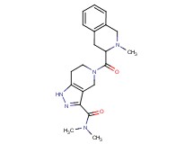 N,N-dimethyl-5-[(2-methyl-1,2,3,4-tetrahydroisoquinolin-3-yl)carbonyl]-4,5,6,7-tetrahydro-1H-pyrazolo[4,3-c]pyridine-3-carboxamide