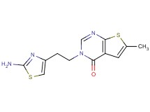3-[2-(2-amino-1,3-thiazol-4-yl)ethyl]-6-methylthieno[2,3-d]pyrimidin-4(3H)-one