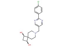 (1R*,3S*)-7-{[2-(4-chlorophenyl)pyrimidin-5-yl]methyl}-7-azaspiro[3.5]nonane-1,3-diol
