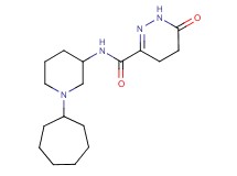 N-(1-cycloheptyl-3-piperidinyl)-6-oxo-1,4,5,6-tetrahydro-3-pyridazinecarboxamide