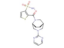 2-{[(1S*,5R*)-3-pyrimidin-2-yl-3,6-diazabicyclo[3.2.2]non-6-yl]carbonyl}thiophene-3-sulfonamide