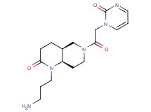 rel-(4aS,8aR)-1-(3-aminopropyl)-6-[(2-oxo-1(2H)-pyrimidinyl)acetyl]octahydro-1,6-naphthyridin-2(1H)-one hydrochloride