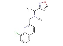 N-[(8-chloroquinolin-2-yl)methyl]-1-isoxazol-3-yl-N-methylethanamine