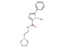 1-methyl-5-phenyl-N-(2-pyrrolidin-1-ylethyl)-1H-pyrrole-2-carboxamide
