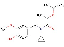 N-cyclopropyl-N-(4-hydroxy-3-methoxybenzyl)-2-isopropoxypropanamide