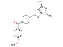 5-[4-(4-methoxybenzoyl)piperazin-1-yl]-1,3-dimethyl-1H-pyrazolo[3,4-d][1,3]thiazole