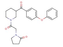 1-{2-oxo-2-[3-(4-phenoxybenzoyl)-1-piperidinyl]ethyl}-2-pyrrolidinone