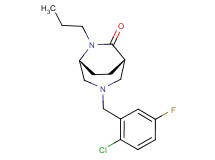 (1S*,5R*)-3-(2-chloro-5-fluorobenzyl)-6-propyl-3,6-diazabicyclo[3.2.2]nonan-7-one