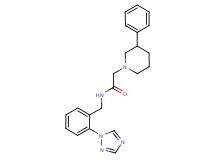 2-(3-phenyl-1-piperidinyl)-N-[2-(1H-1,2,4-triazol-1-yl)benzyl]acetamide